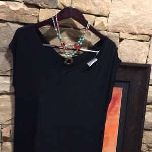 Dress Chico’s acetate spandex. Black